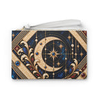 NYX Celestial Clutch Bag – Moon, Sapphire & Gold Luxury Accessory