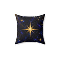 NYX Celestial Star Accent Pillow – Midnight Galaxy & Gold Throw Pillow