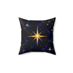 NYX Celestial Star Accent Pillow – Midnight Galaxy & Gold Throw Pillow