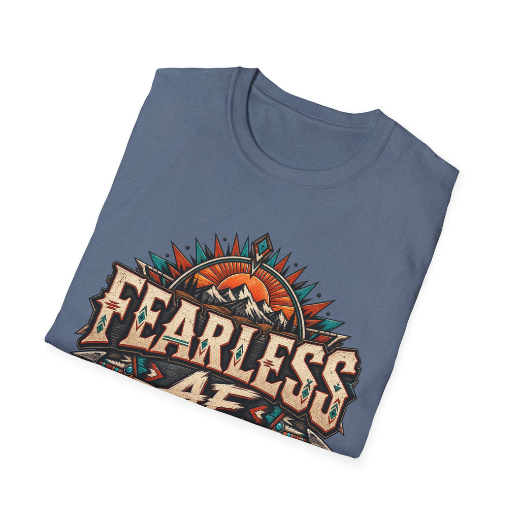 Fearless AF Graphic T-Shirt — Bold Western Skull Design