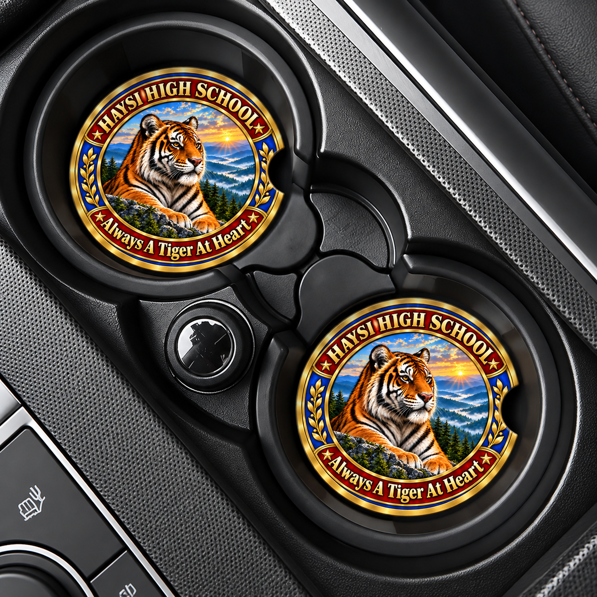 Haysi High School Car Coaster — "Always A Tiger At Heart"