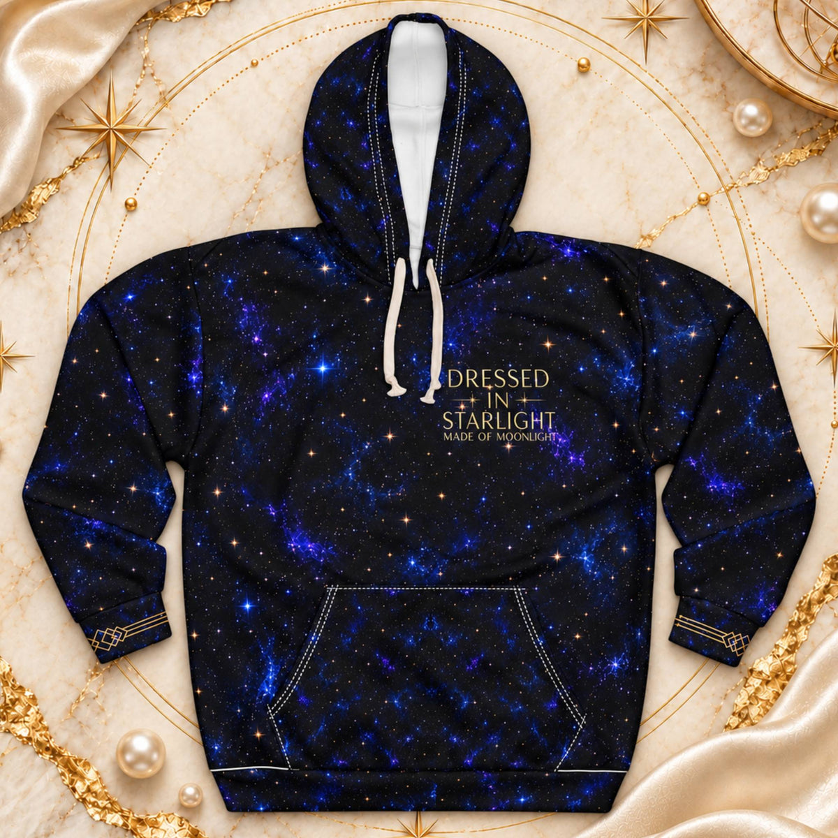 NYX Celestial AOP Hoodie – Midnight Galaxy Goddess Streetwear