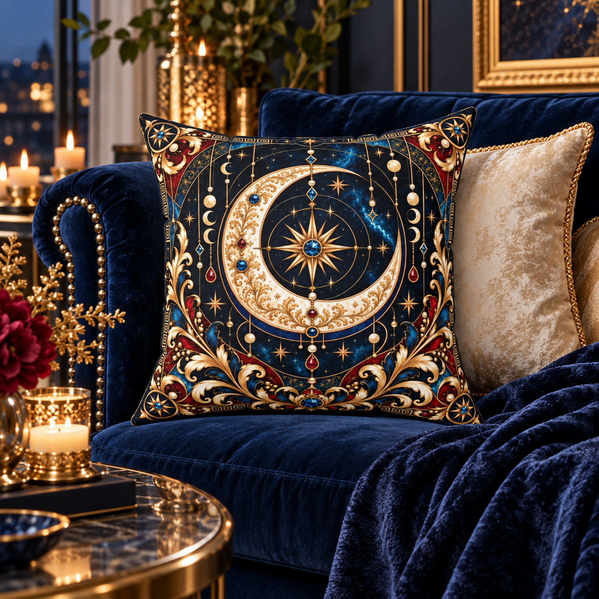 NYX Celestial Crescent Accent Pillow