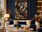 NYX Celestial Goddess Canvas Print – Luxury Moonlit Mythology Wall Art